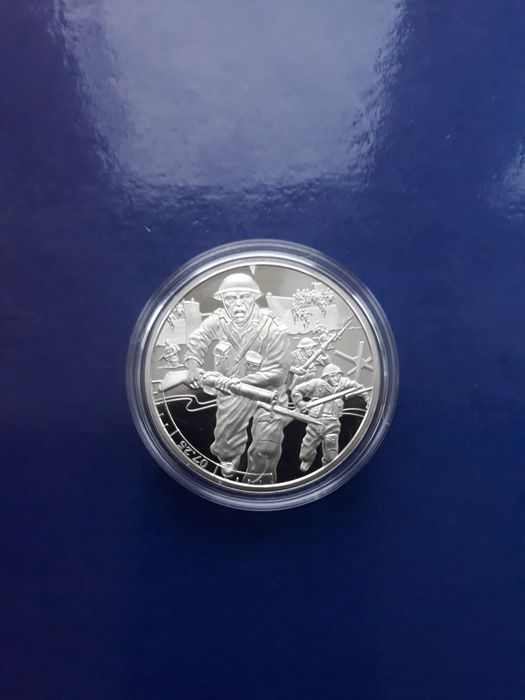 Moneta 5 funtów 2019 Proof - 75 Rocznica lądowania w Normandii (505)