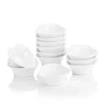 Zestaw 12 porcelanowych miseczek, 100 ml, w kształcie serca
