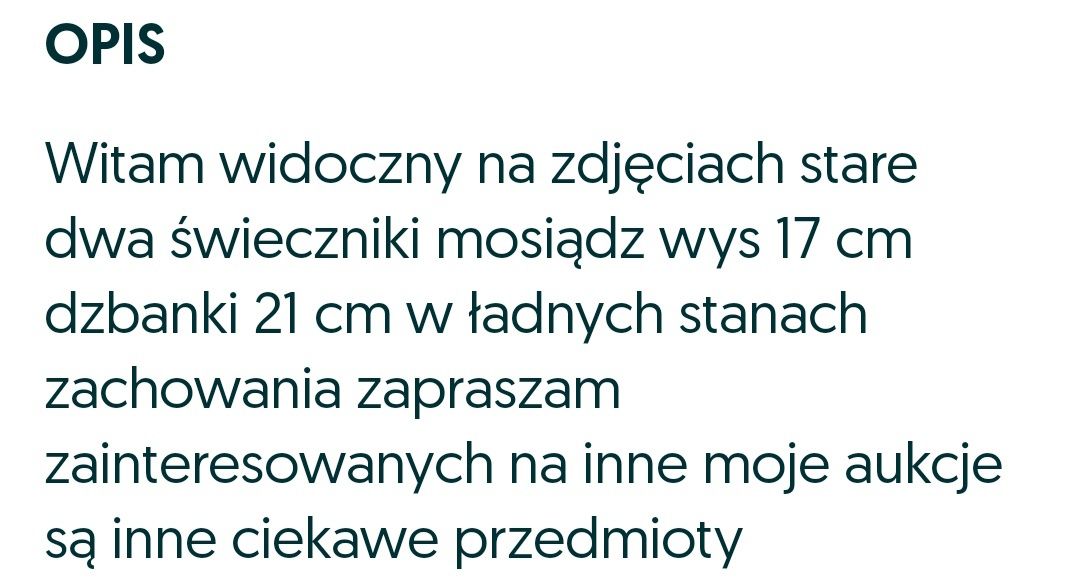 Wazoniki z mosiądzu