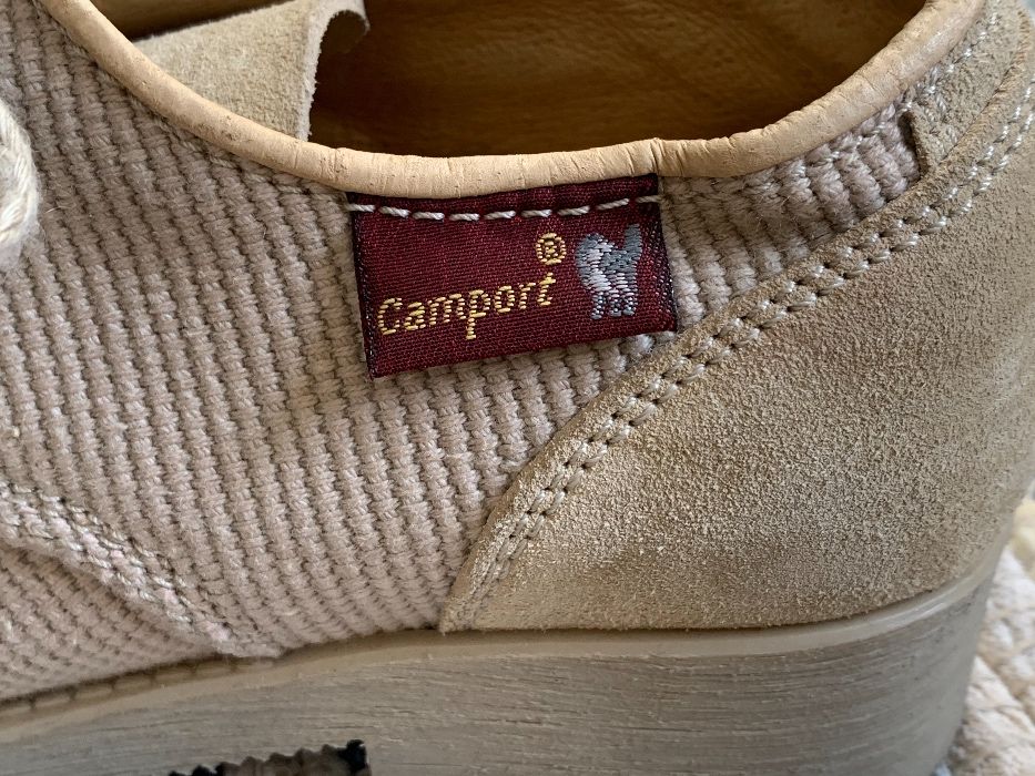 Sapatos bege pele Camport, 37