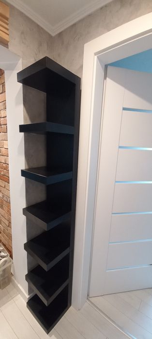 Półki regał lack ikea czarny