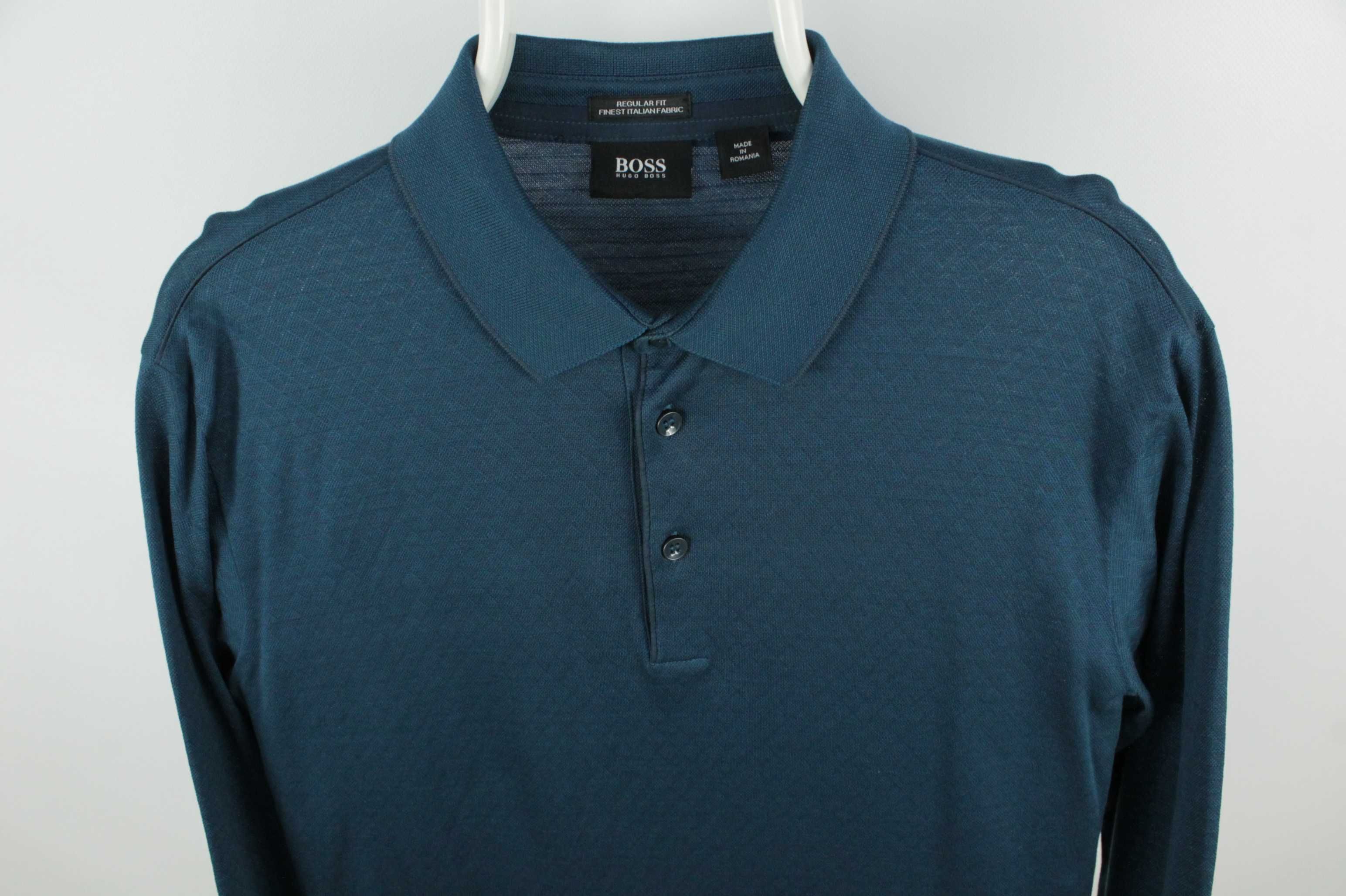 Шикарне поло лонгслів футболка Hugo Boss Italian Fabric Оригінал М 48
