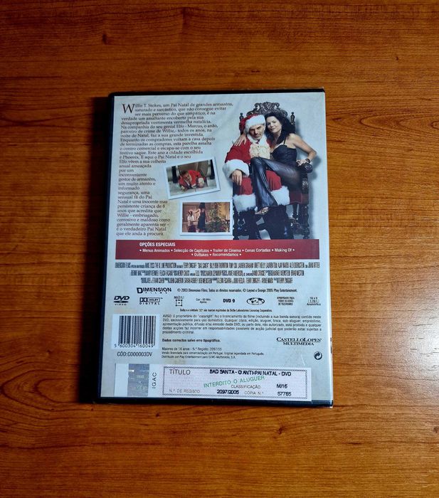 BAD SANTA - O Anti-Pai Natal (Billy Bob Thorton/Bernie Mac) NOVO/SELAD