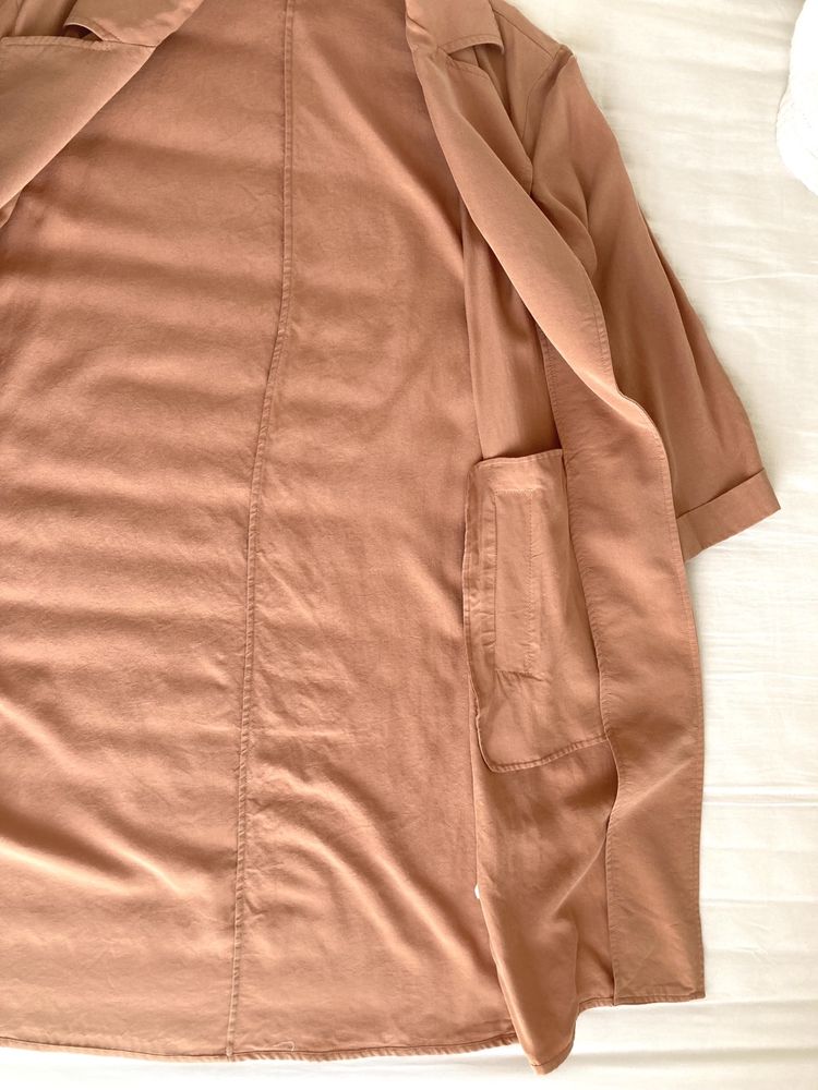 Zara легкое пальто, тренч, размер xs