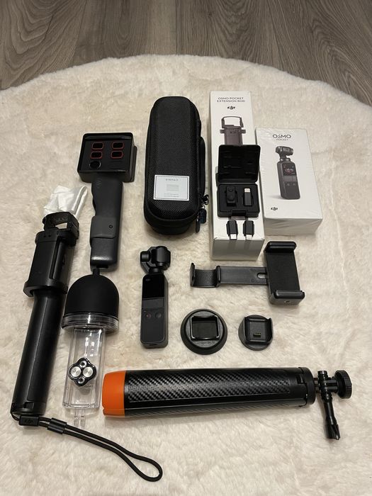 Kamera DJI Osmo Pocket, bardzo bogaty zestaw!!!