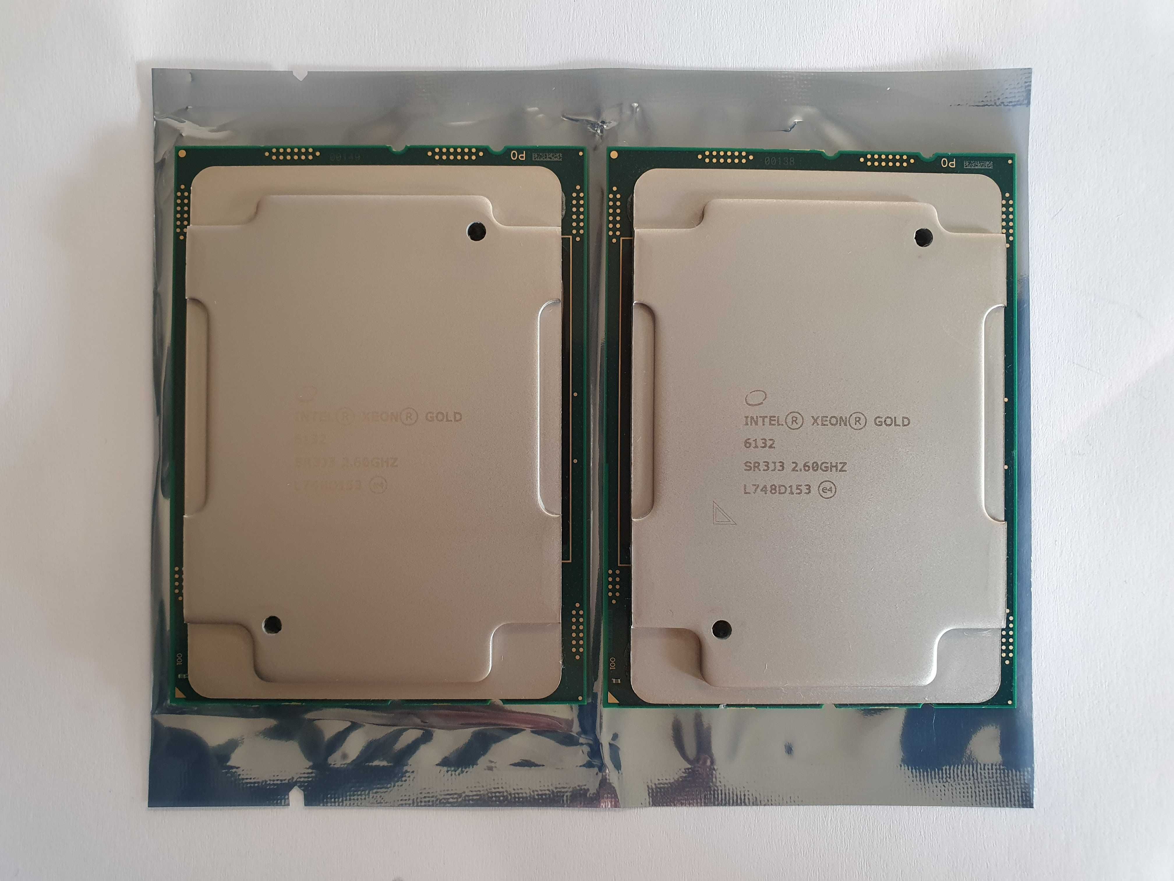 Пара Intel Xeon Gold 6132 14/28 2.6-3.7 GHz 140W SR3J3 LGA3647