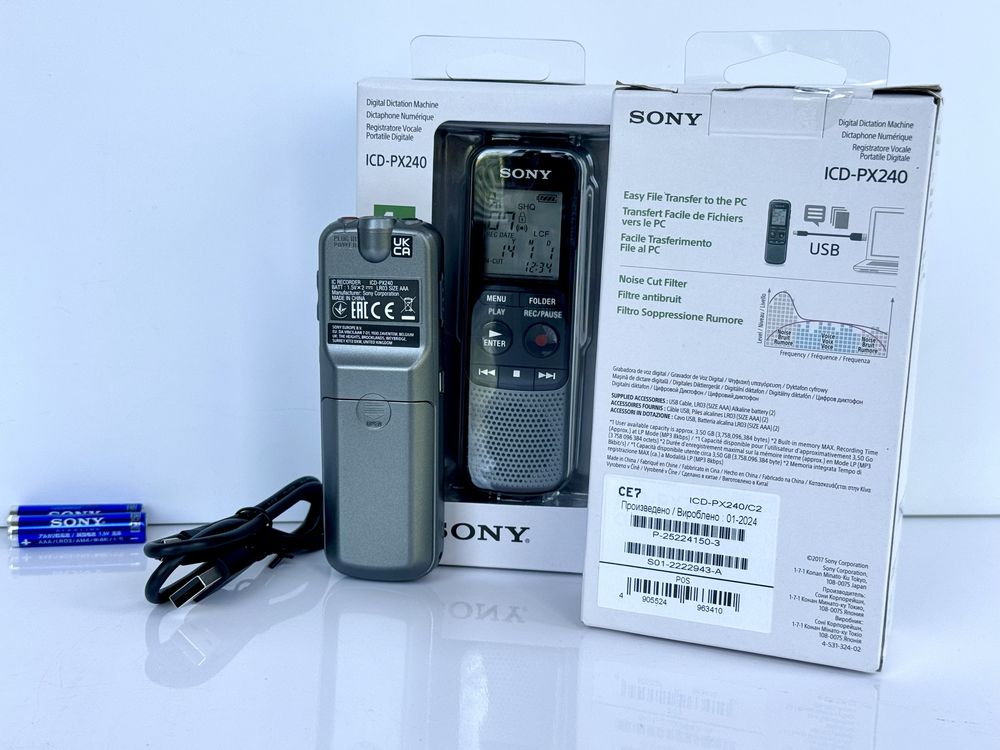 Цифровий диктофон Sony ICD-PX240 MP3-Плеєр Диктофон