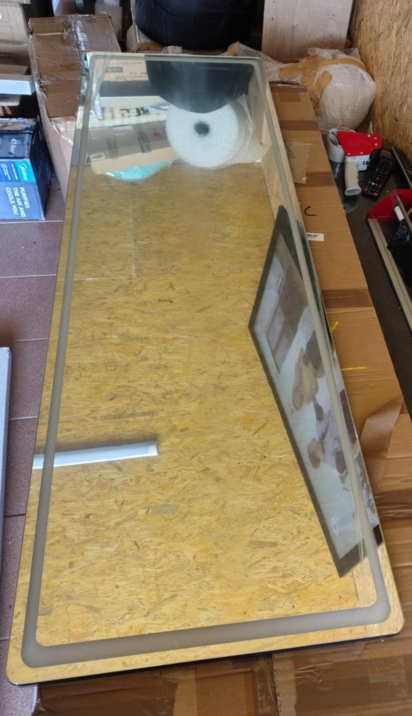 Lustro stojące LED LVSOMT, lustro ścienne 153x50 cm