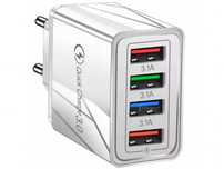 Ładowarka sieciowa szybka usb quick charge 4x usb
