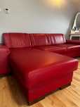 KLER Skórzana rozkładana sofa/narożnik