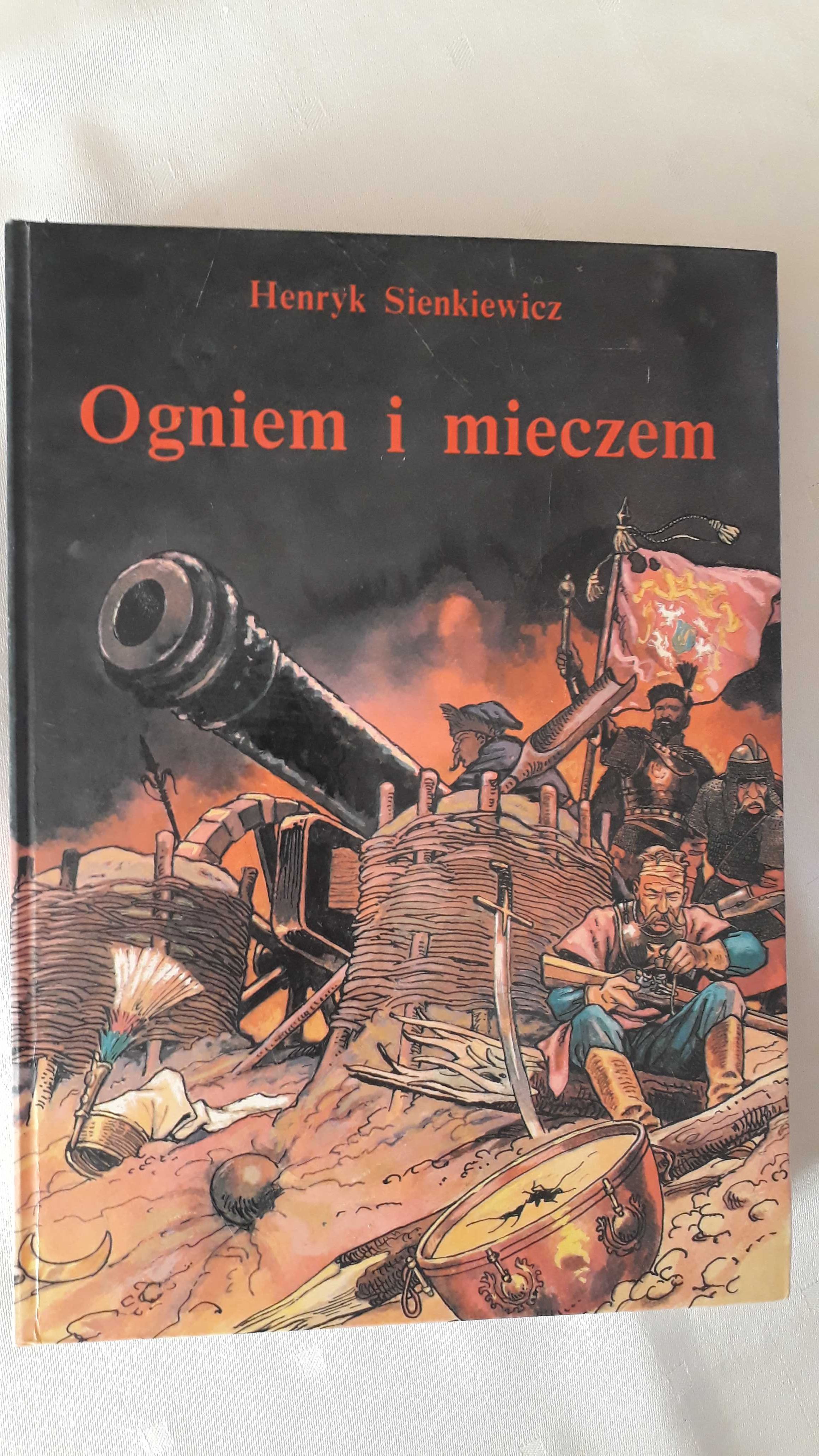 Ogniem i mieczem H. Sienkiewicza wydanie 1991. Książka w formacie A4