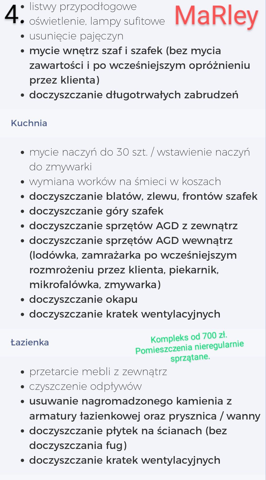 Dokładne i solidne sprzątanie domów i mieszkań