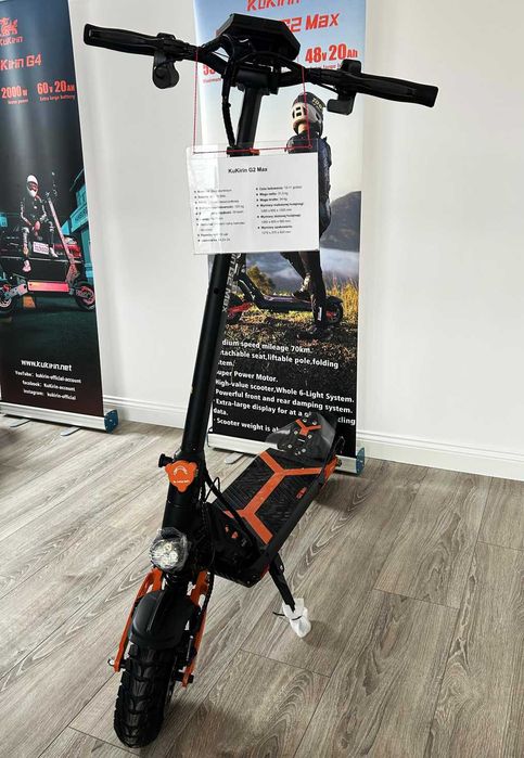 Hulajnoga elektryczna Kukirin G2 Max 1000W 80KM 48V 20Ah 10"