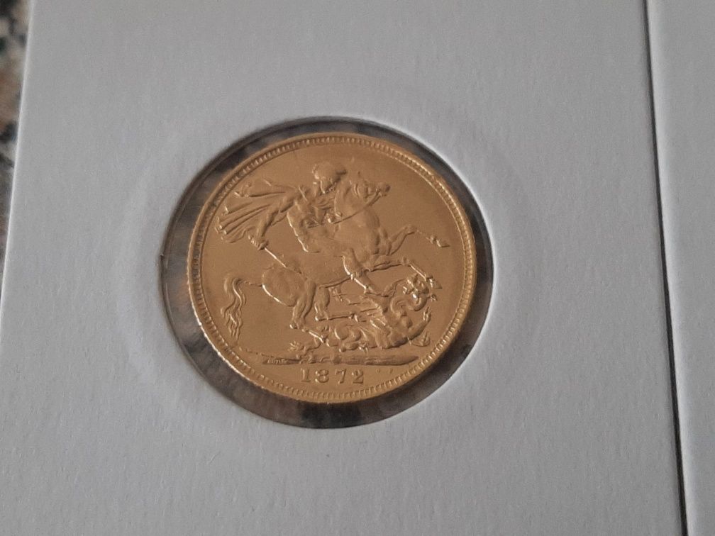 1/2 libra e 2 libras de ouro antigas sec. XIX