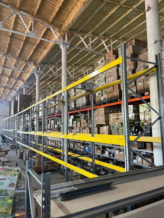 Стелаж БУ, полочні стелажі БУ, Паллетные стеллажи БУ, палетні стелажі