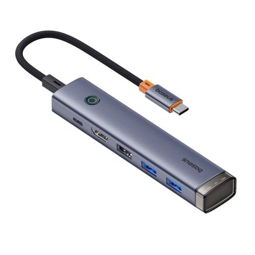 Baseus UltraJoy Series 6 в 1 HUB AIR  (usb хаб, докстанція 6в1)