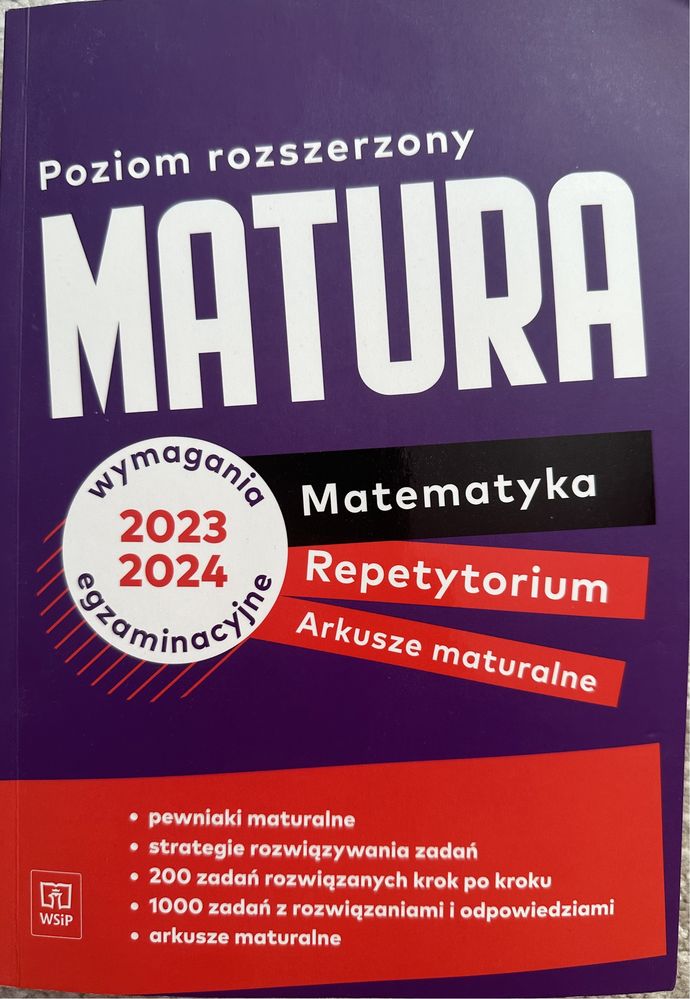 Matematyka matura. Repetytorium i arkusze - zakres rozszerzony