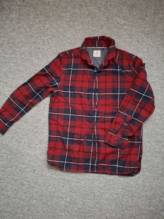Koszula czerwona kratka 134