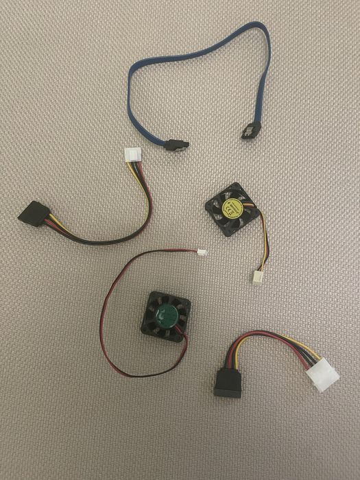 Кабель SATA 7 pin, кабель живлення HDD SATA, кулери на відеореєстратор