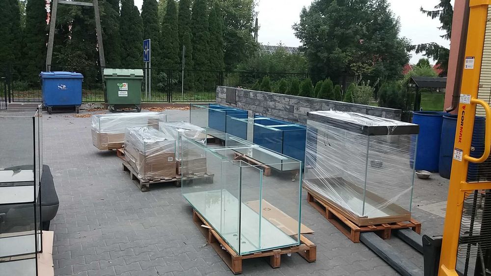 Akwarium proste 80x40x35 - 112 litrów z pokrywą
