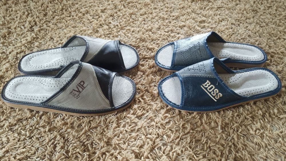 Тапочки шкіряні кімнатні (36-46р)