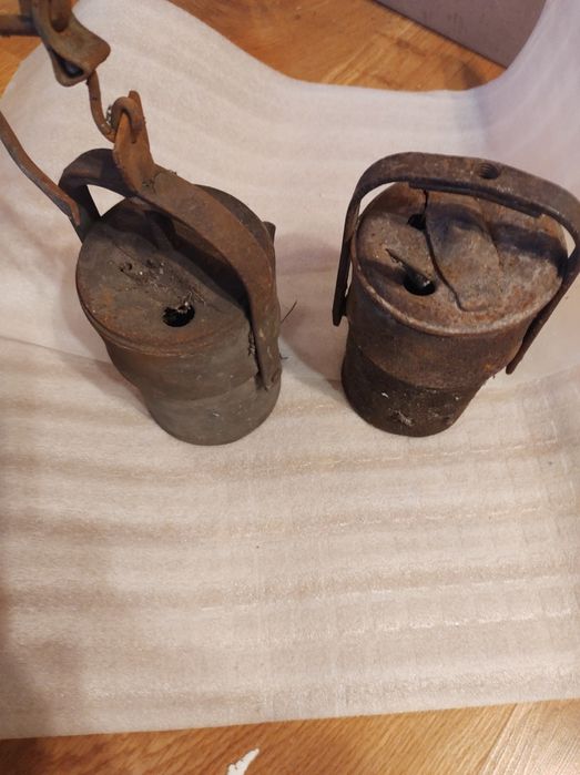 Stare dwie lampy karbidowe