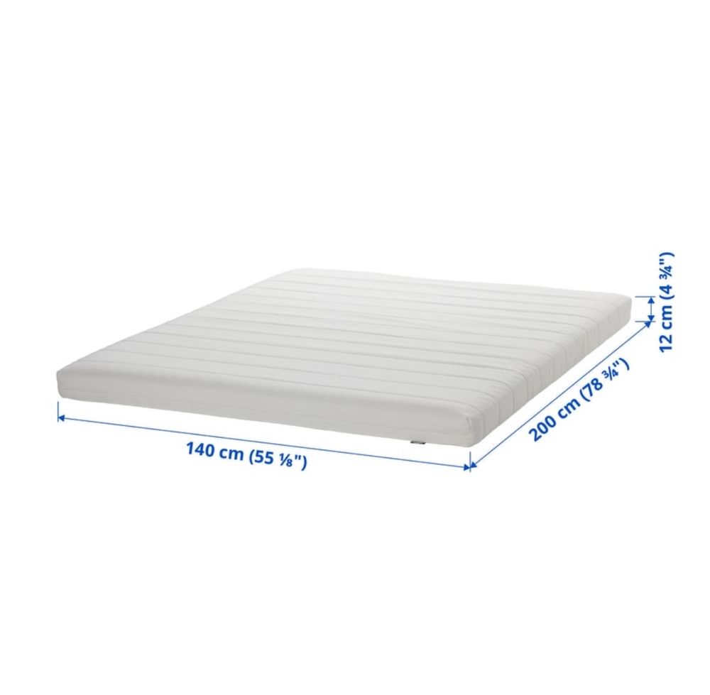 Colchão 140x200 afjall ikea