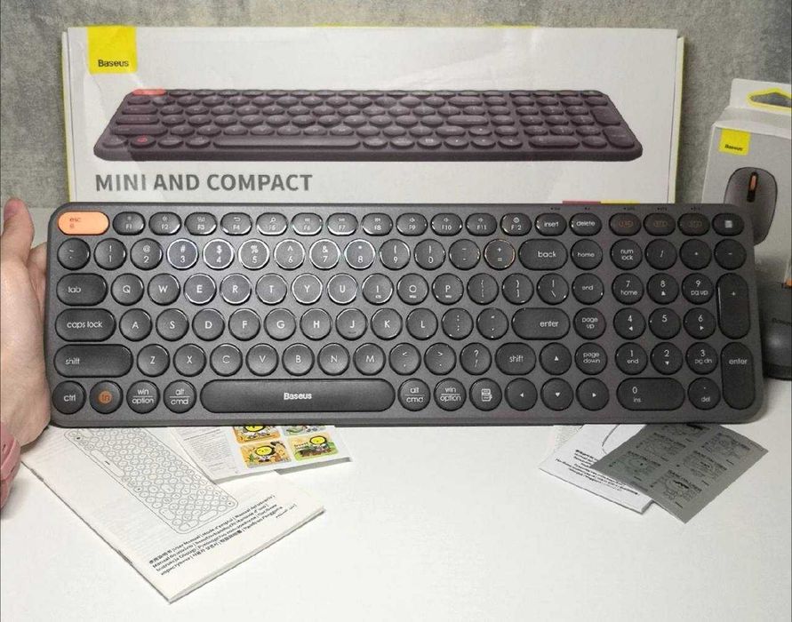 Бездротова клавіатура Baseus K01B Bluetooth клавиатура клава