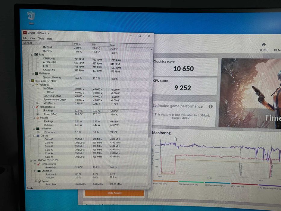 Komputer gamingowy Intel 12400F RTX 3060 32GB  1TB FV23% Gwarancja 24M