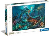 Puzzle 3000 Elemenentów Hqc  The Underwater Battle Podwodne Potwory