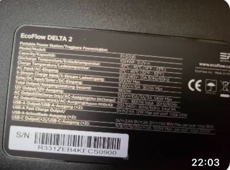 Продам новую зарядную станцию ЕСO FLOW DELTA 2.EU