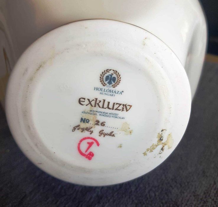 Porcelana húngara fina decorativa, edição limitada e numerada