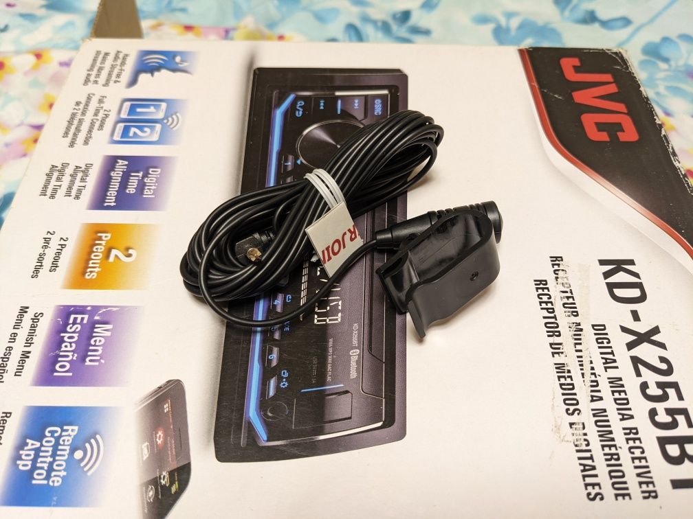 Автомагнітола процесорна JVC з usb, bluetooth, aux