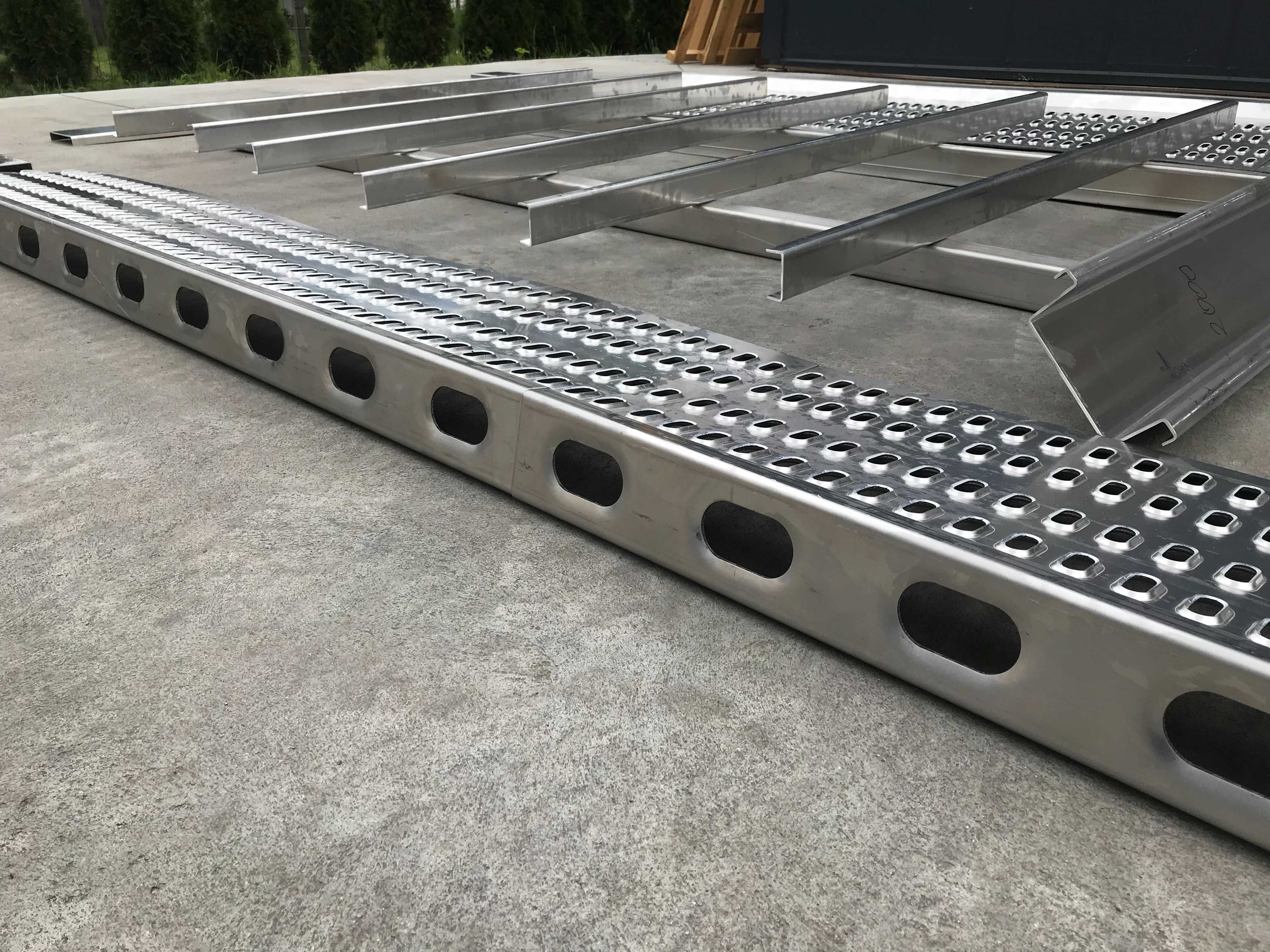 Laweta, najazd, zabudowa aluminiowa do samodzielnego montażu 5 x 2m