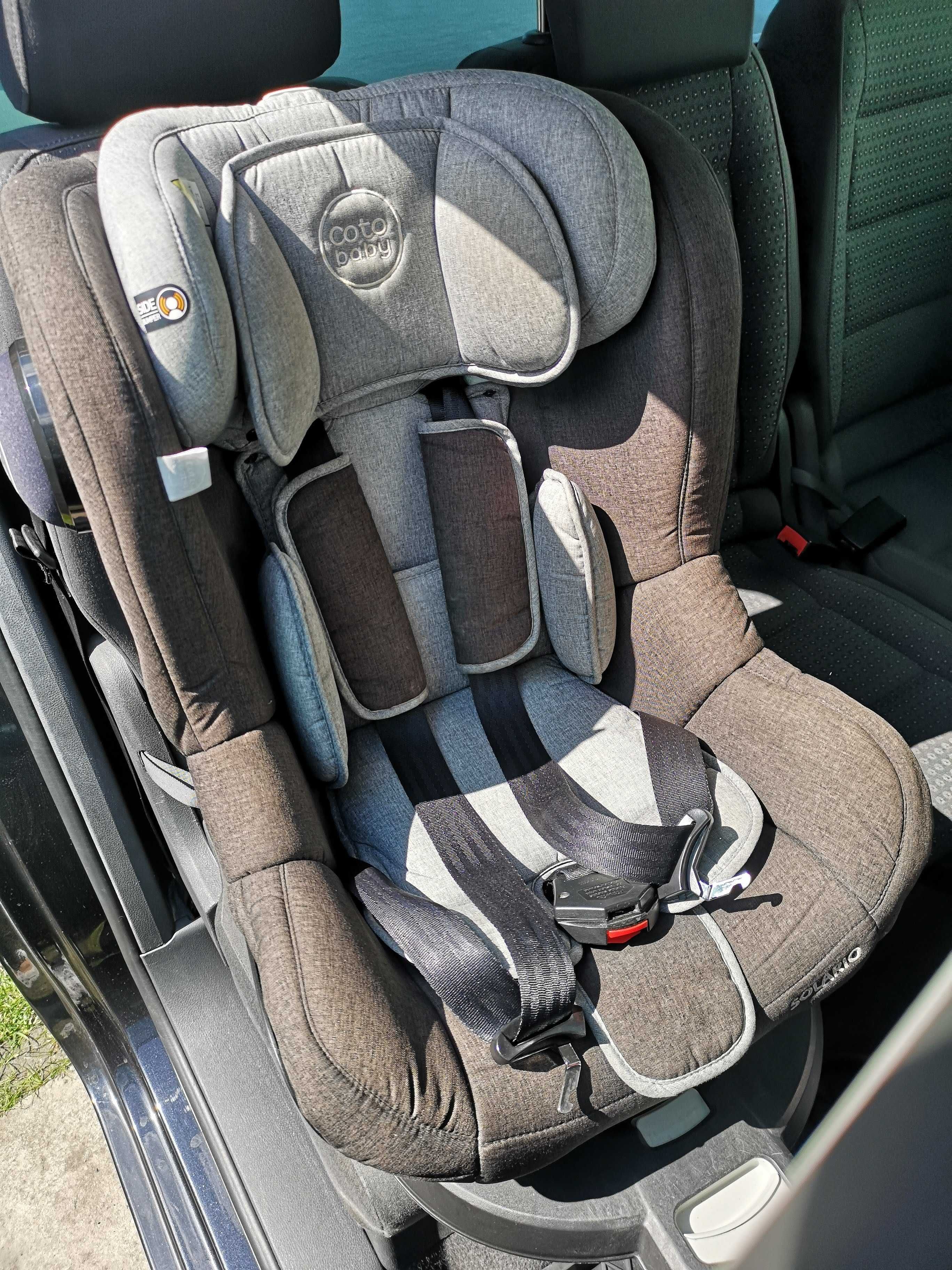 Fotelik samochodowy 0-18 kg ISOFIX, obrotowy 360