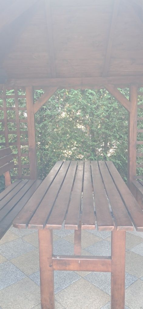 Meble ogrodowe  stół i ławki