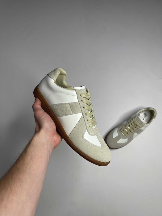 Maison Margiela Replica Gats кеди сірі кросівки кеды серые кроссовки