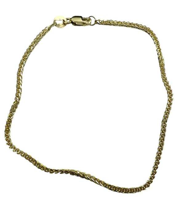 Złota bransoletka splot Lisi ogon próba 585 2,1g 19cm