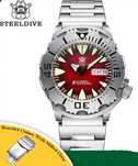Годиник чоловічий STEELDIVE Monster механіка Seiko NH36А автопідзавод