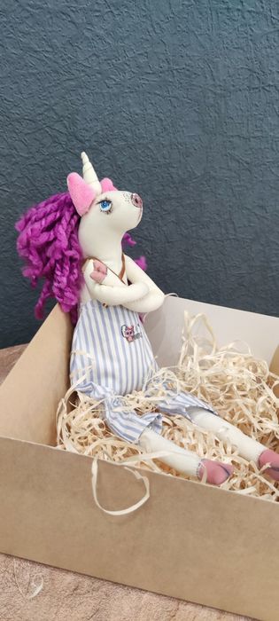 Единорог игрушка ручной работы