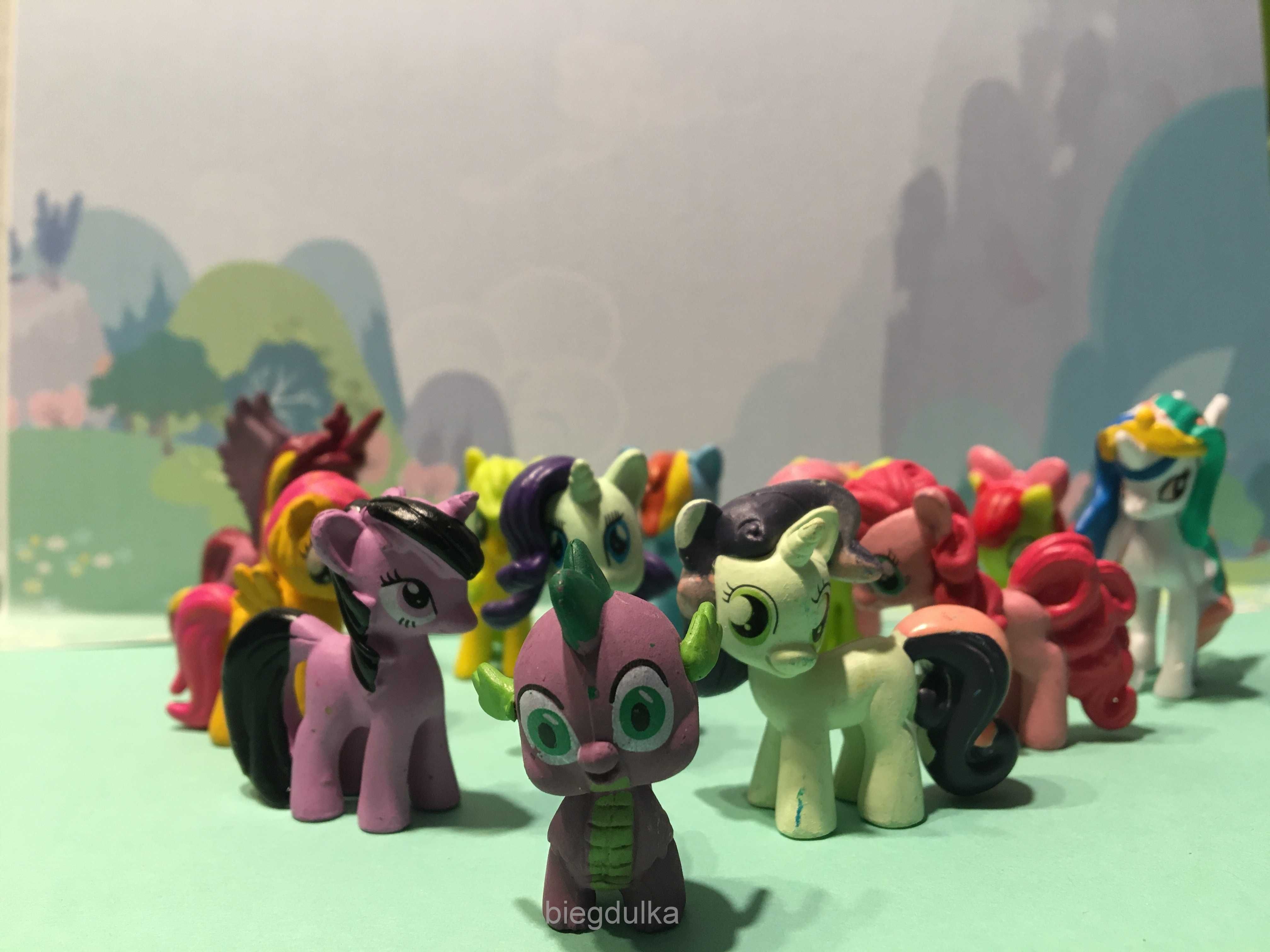 Kucyki MY LITTLE PONY figurki zestaw  12 sztuk kucyków koniki