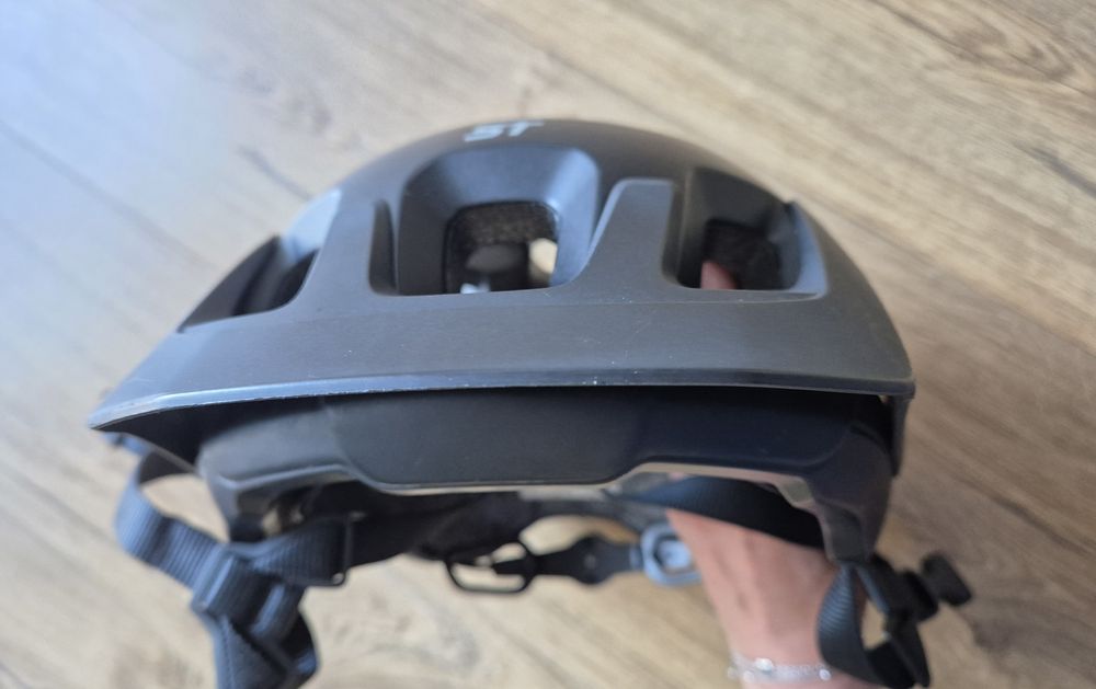 Kask rowerowy Rockrider MTB ST500 czarny 55-59 cm