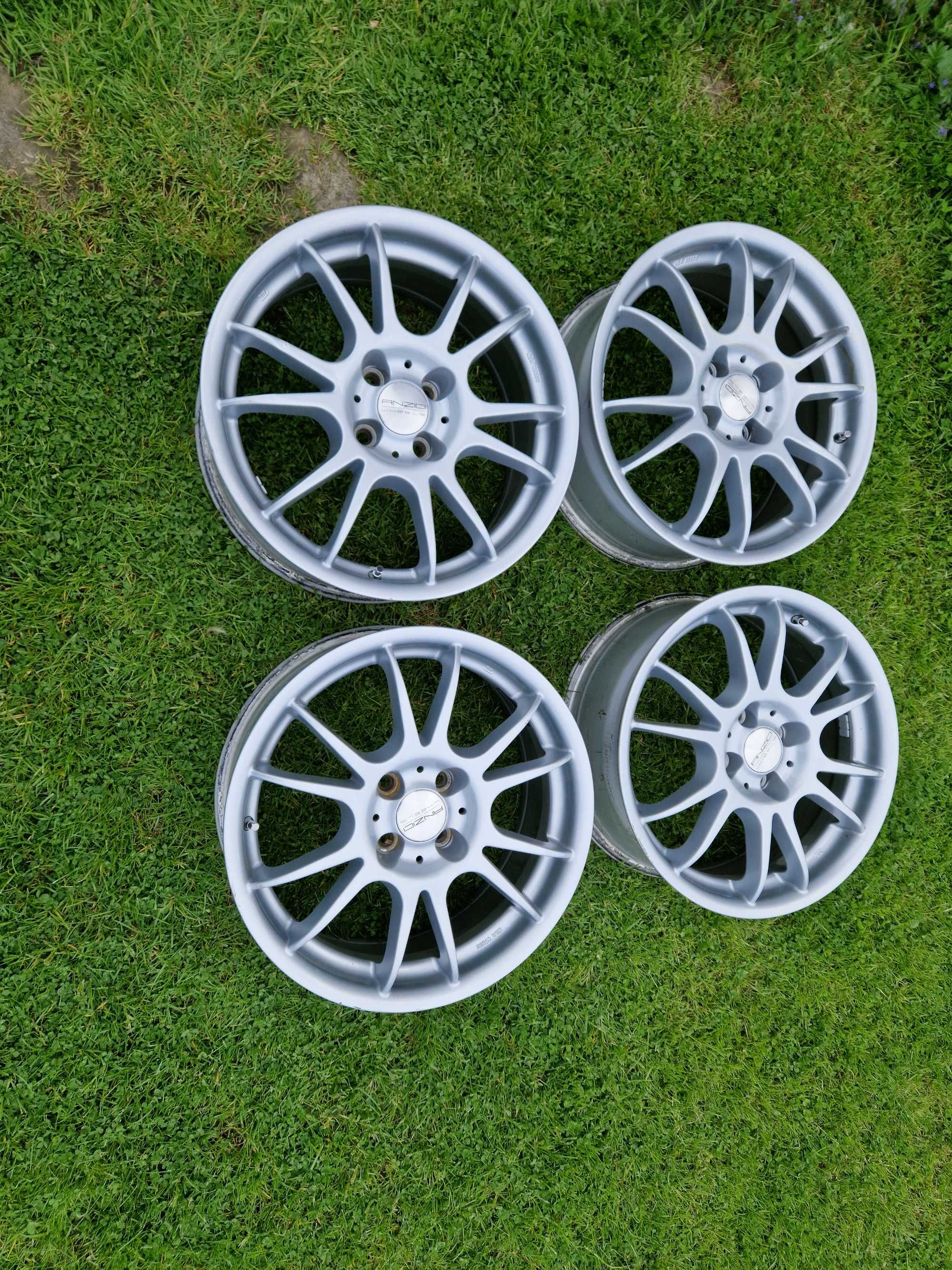 Felgi Anzio 17 cali 4x100 Srebrne Opel