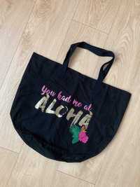płócienna torba plażowa Aloha avon