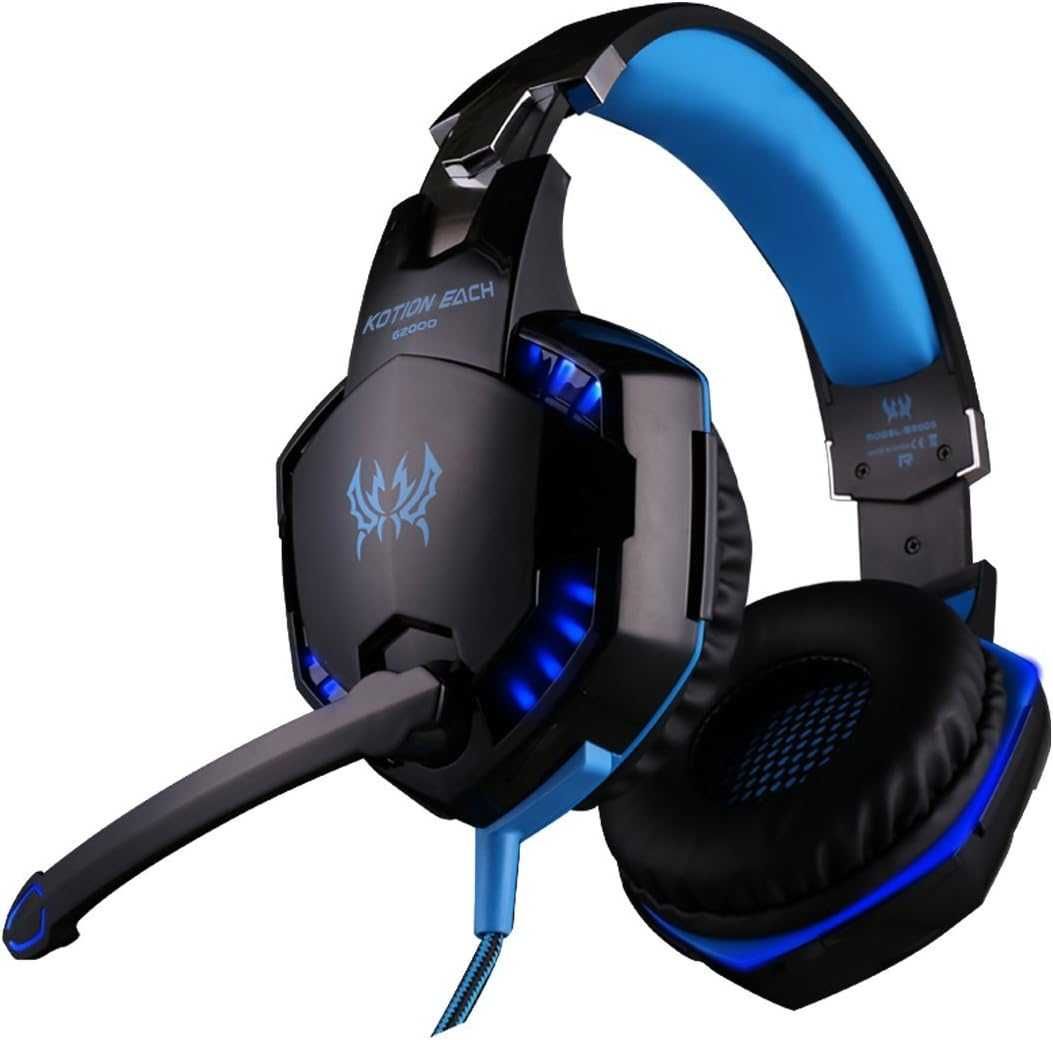 ArkarTech Słuchawki do gier mikrofon PC gamer słuchawki z mikrofonem