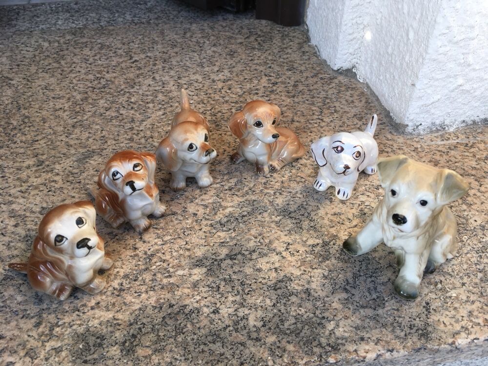 cão lote de cães em loiça