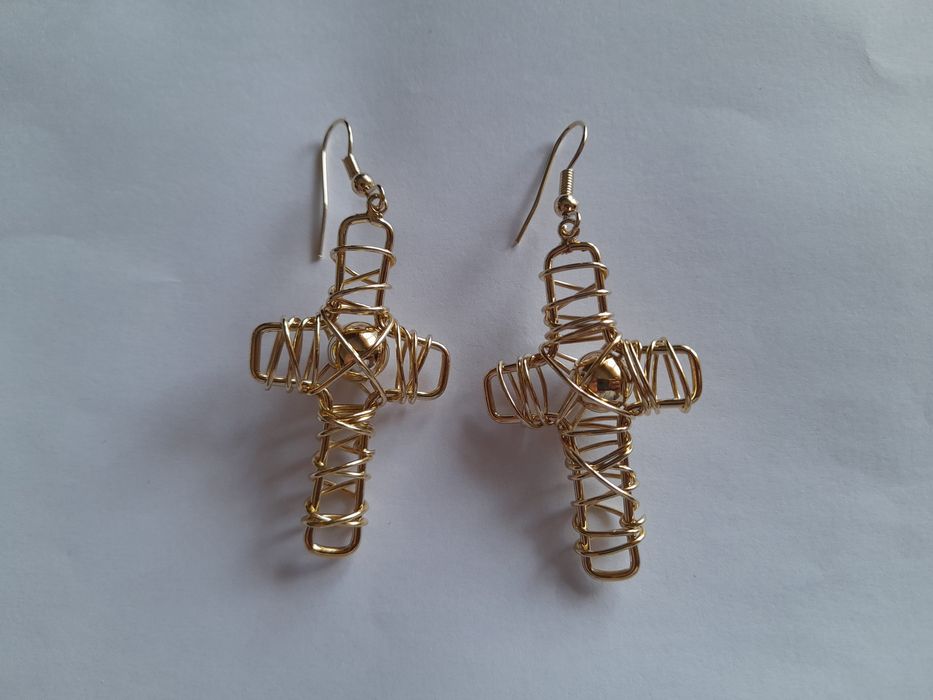 Brincos banhados a ouro