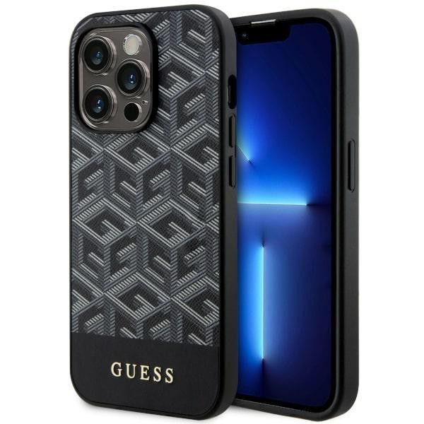 Etui Guess do iPhone 14 Pro Hardcase GCube Stripes MagSafe Black