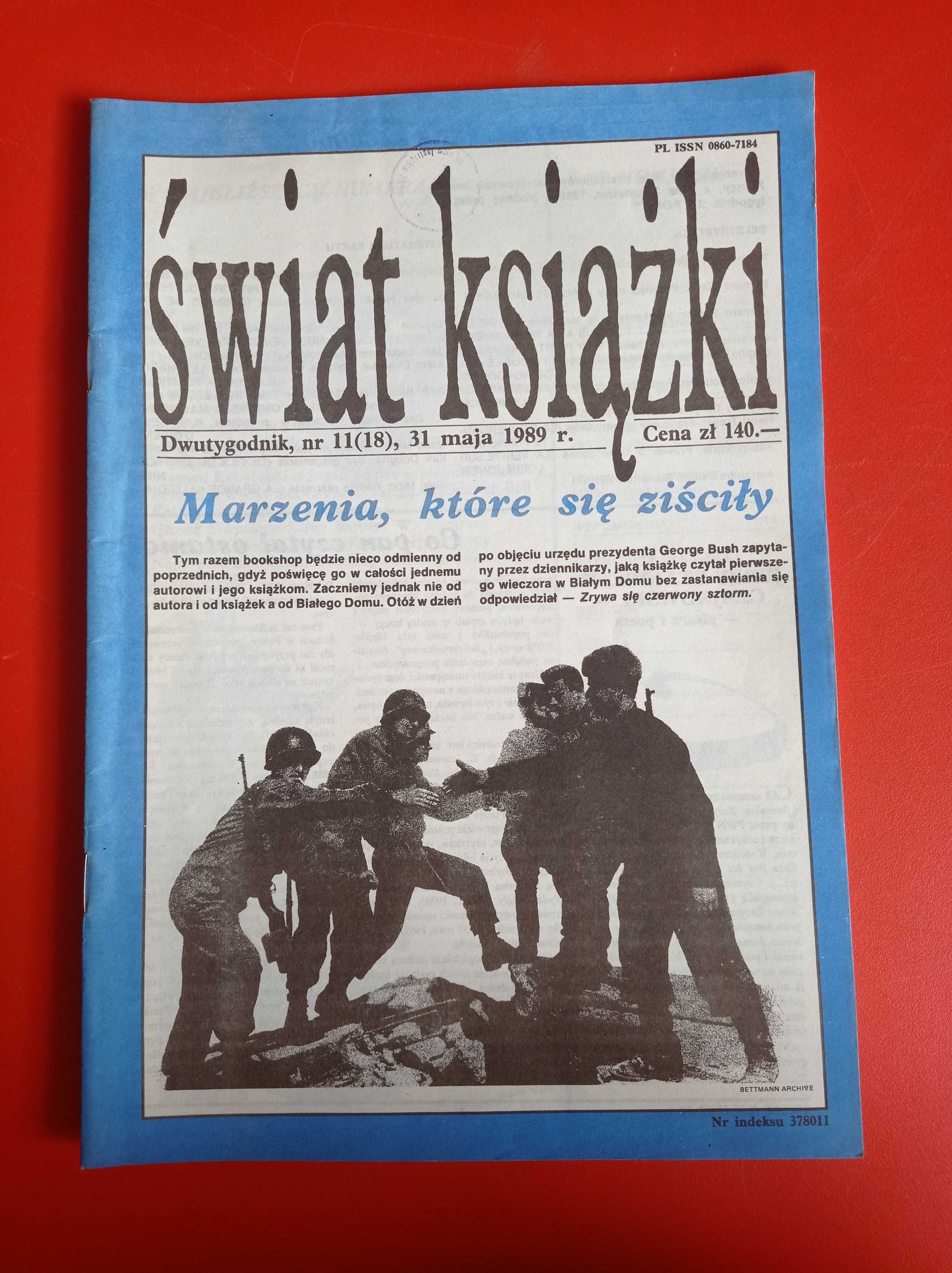 Świat książki, dwutygodnik, nr 11/1989, 31 maja 1989