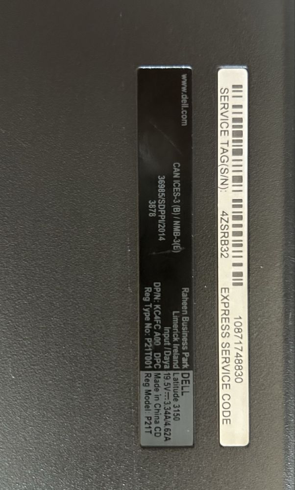 Нетбук Dell Latitude 3150, 11.6 діагональ екрану